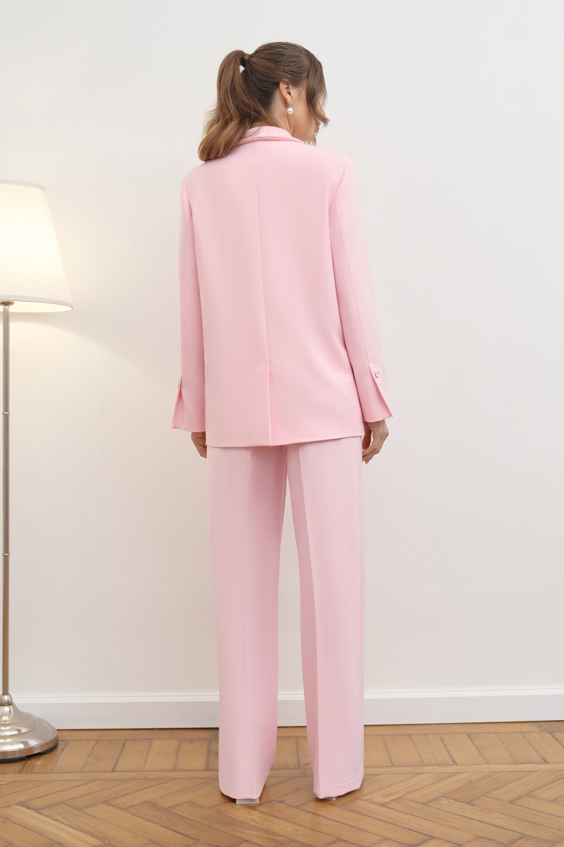 Двубортный жакет oversize кроя BL52218
